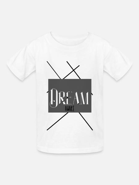 TRAUM - Kinder T-Shirt von Russell - Weiß