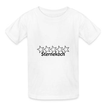 5 Sternekoch - Kinder T-Shirt von Russell - Weiß - Vorne - AI Model Kid Male (0cm)