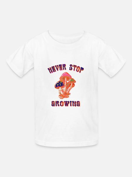 Niemals aufhören - Kinder T-Shirt von Russell - Weiß