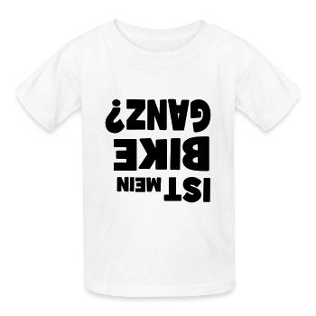 Bike - Kinder T-Shirt von Russell - Weiß - Vorne - AI Model Kid Male (0cm)