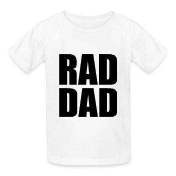Rad dad - T-shirts Russell Enfant - blanc - Devant - AI Model Kid Male (0cm)