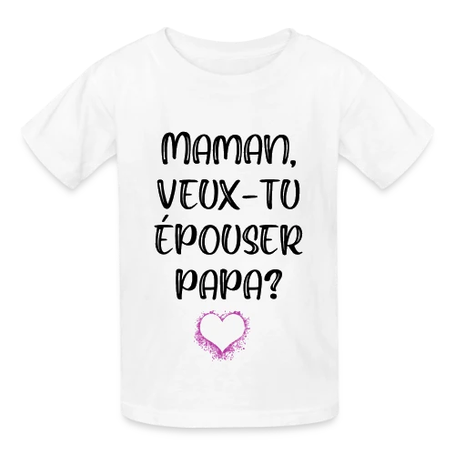 Demande en Mariage Enfant - T-shirts Russell Enfant