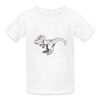 Indominus Rexy - T-shirts Russell Enfant - blanc - Devant - AI Model Kid Male (0cm)