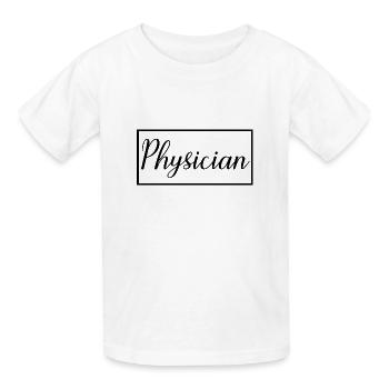 Physician Proud Graduated Physician Student - Kids T-Shirt by Russell - white - Front - AI Model Kid Male (0cm)