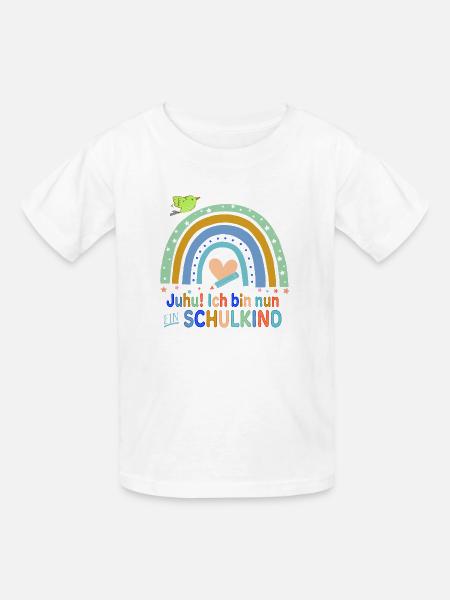 Schulstart - Kinder T-Shirt von Russell - Weiß