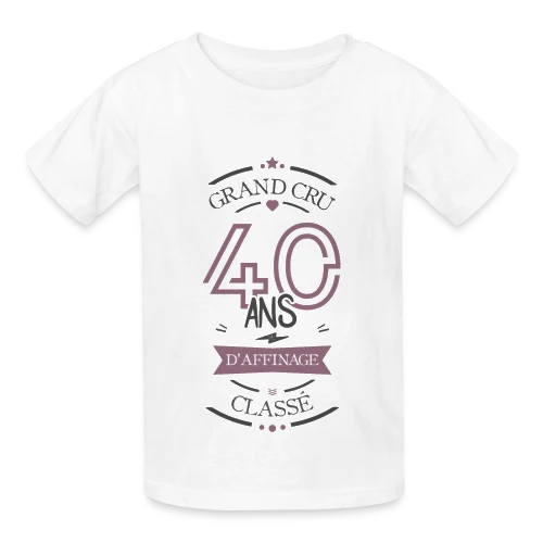 40 Ans d'Affinage : T-shirt Humour Anniversaire - T-shirts Russell Enfant