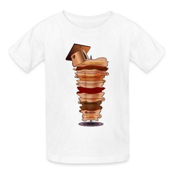 DÖNER KEBAB ABSCHLUSS STUDIUM - Kinder T-Shirt von Russell - Weiß - Vorne - AI Model Kid Male (0cm)