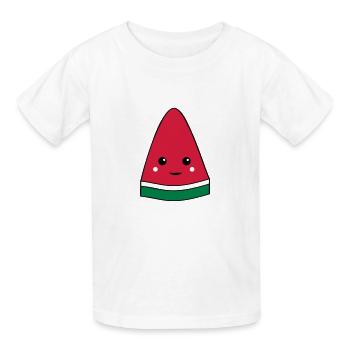 Melone - Kinder T-Shirt von Russell - Weiß - Vorne - AI Model Kid Male (0cm)