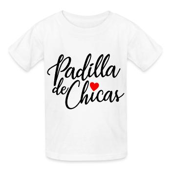 Padilla de Chicas Bride's Gang Bridesmaid Wedding - Kids T-Shirt by Russell - white - Front - AI Model Kid Male (0cm)