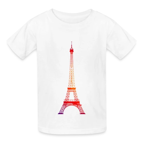 Tour Eiffel Dégradé - T-shirts Russell Enfant