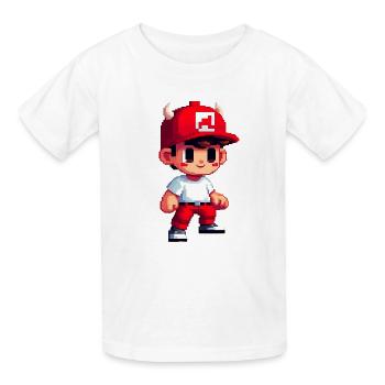 Small Feria - Kids T-Shirt by Russell - white - Front - AI Model Kid Male (0cm)