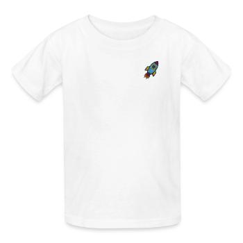 Spaceship - Kids T-Shirt by Russell - white - Front - AI Model Kid Male (0cm)