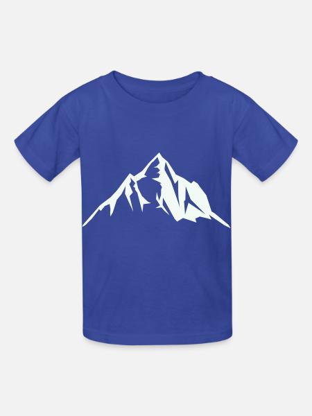 berge berg - Kinder T-Shirt von Russell - Royalblau