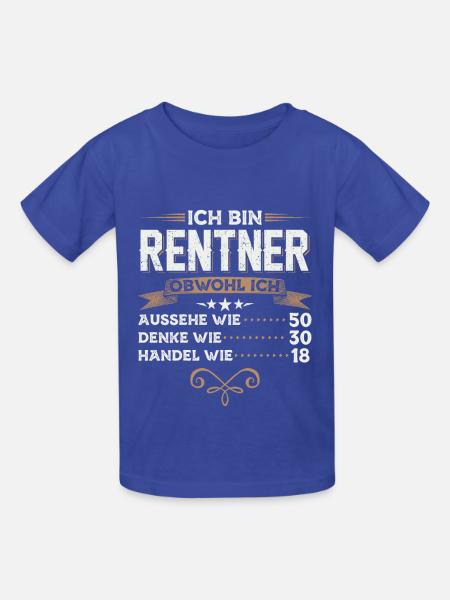 Rentner Lustig | Rente Ruhestand Pension Geschenk - Kinder T-Shirt von Russell - Royalblau