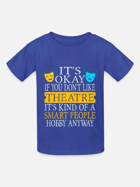 Theater lustig - Kinder T-Shirt von Russell - Royalblau