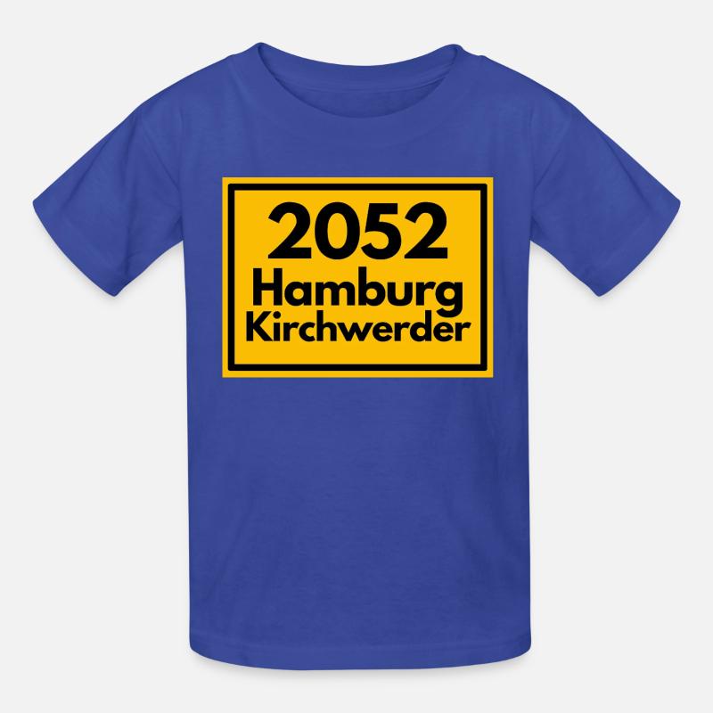 ANCIEN CODE POSTAL 2053 HAMBOURG KIRCHWERDER - T-shirts Russell Enfant - bleu royal