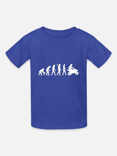 Quad - Kinder T-Shirt von Russell - Royalblau