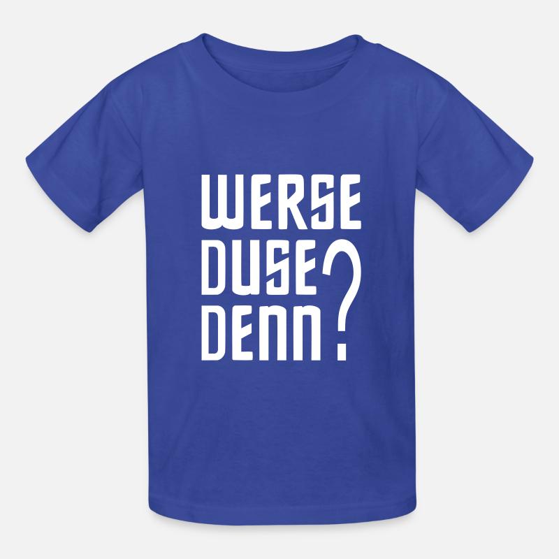 Werse DUSE PARCE QUE? - T-shirts Russell Enfant - bleu royal