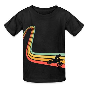 Motocross - T-shirts Russell Enfant - noir - Devant - AI Model Kid Male (0cm)