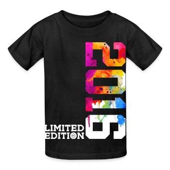 10. GEBURTSTAG LIMITED EDITION 2016 - Kinder T-Shirt von Russell - Schwarz - Vorne - AI Model Kid Male (0cm)