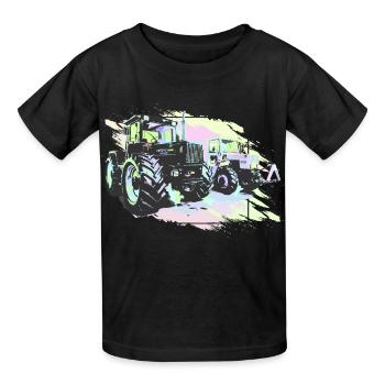Klassische MB-trac Traktoren - Kinder T-Shirt von Russell - Schwarz - Vorne - AI Model Kid Male (0cm)