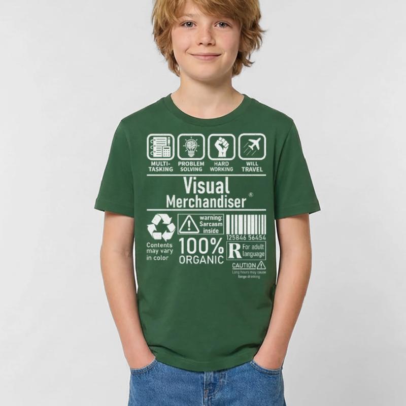 Visual Merchandiser multi tasking problem solving Kinder T-Shirt von Russell