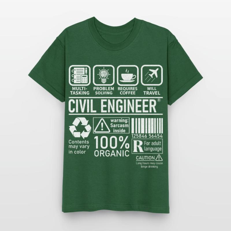 Civil Engineer multi tasking problem solving Kinder T-Shirt von Russell