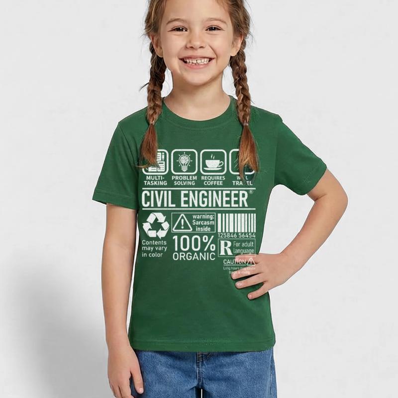 Civil Engineer multi tasking problem solving Kinder T-Shirt von Russell