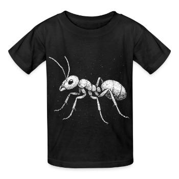 Ameise - Kinder T-Shirt von Russell - Schwarz - Vorne - AI Model Kid Male (0cm)