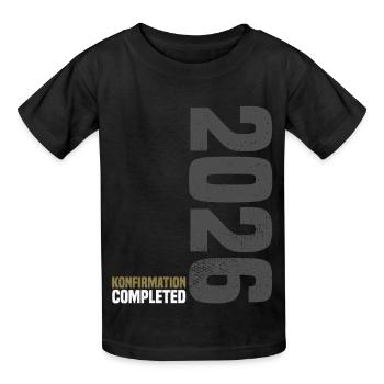 Congratulations Confirmation 2026 - Kids T-Shirt by Russell - black - Front - AI Model Kid Male (0cm)