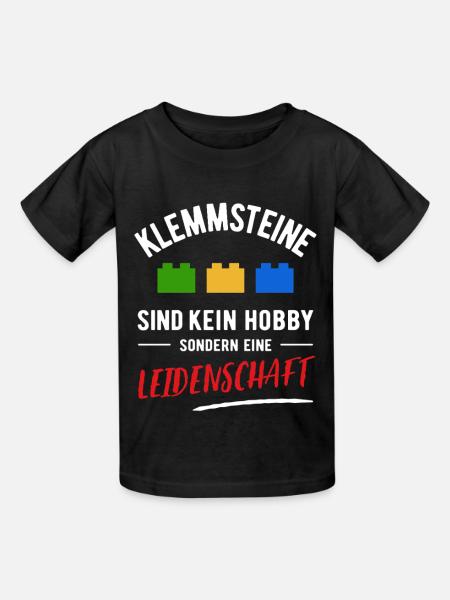 Klemmsteine | Kein Hobby sondern Leidenschaft - Kinder T-Shirt von Russell - Schwarz
