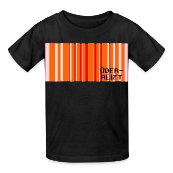 Reizüberflutung Überreizt - Kinder T-Shirt von Russell - Schwarz - Vorne - AI Model Kid Male (0cm)
