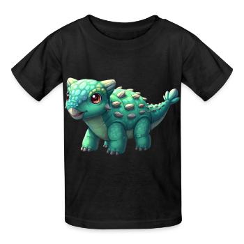 GRAND - T-shirts Russell Enfant - noir - Devant - AI Model Kid Male (0cm)