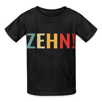 10. Geburtstag Kinder 10 Jahre alt - Kinder T-Shirt von Russell - Schwarz - Vorne - AI Model Kid Male (0cm)