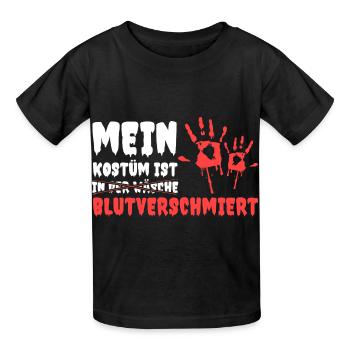 Mein Kostüm Ist In Der Wäsche Blutverschmiert - Kinder T-Shirt von Russell - Schwarz - Vorne - AI Model Kid Male (0cm)