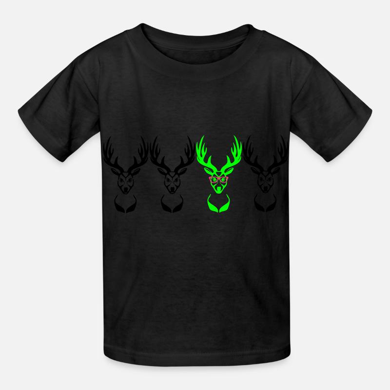 Be different! Réservé Nerd Geek 3c - T-shirts Russell Enfant - noir