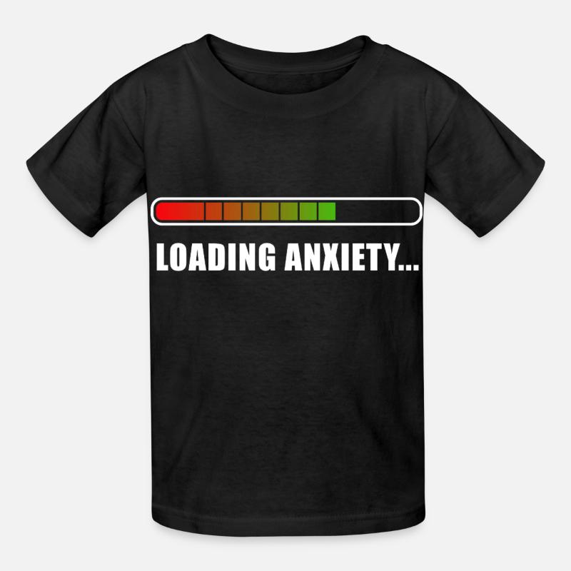 Loading L’anxiété... - T-shirts Russell Enfant - noir