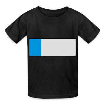 _blank_kurz - Kinder T-Shirt von Russell - Schwarz - Vorne - AI Model Kid Male (0cm)