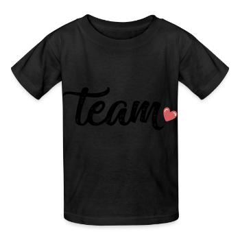 Équipe Herz - T-shirts Russell Enfant - noir - Devant - AI Model Kid Male (0cm)