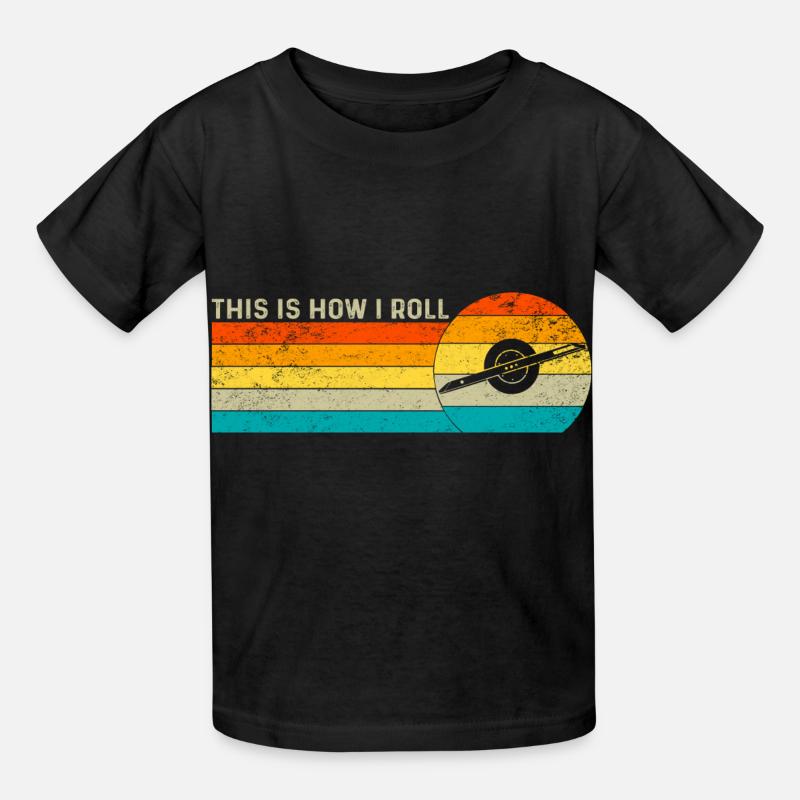 This Is How I Roll - Roller one wheel - Kinder T-Shirt von Russell - Schwarz