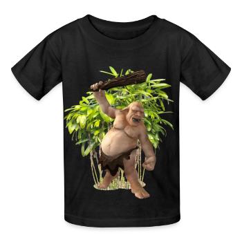 Troll - Kinder T-Shirt von Russell - Schwarz - Vorne - AI Model Kid Male (0cm)