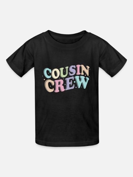 Cousin Crew - Kinder T-Shirt von Russell - Schwarz
