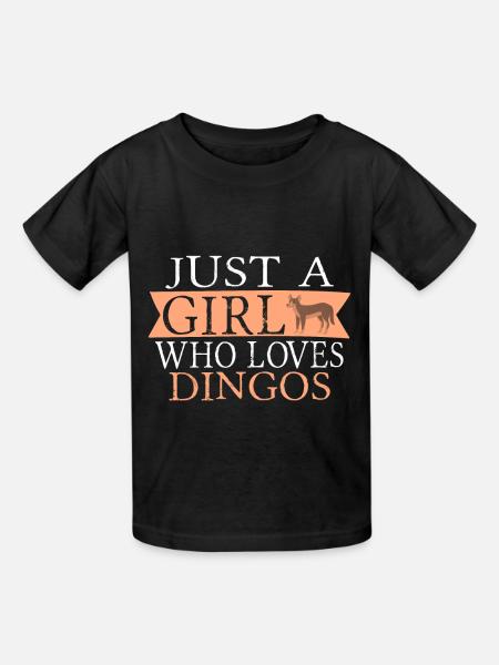 Girl Dingo, Dingo - Kinder T-Shirt von Russell - Schwarz