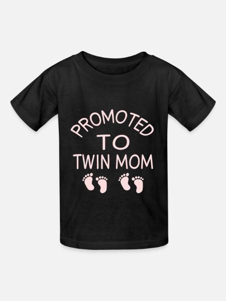 Twin Mom - Kinder T-Shirt von Russell - Schwarz