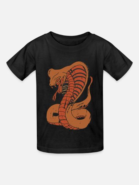 Cobra - Kinder T-Shirt von Russell - Schwarz