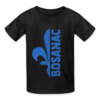 Bosnien Flagge Bosna Shirt – Perfektes Bosnische - Kinder T-Shirt von Russell - Schwarz - Vorne - AI Model Kid Male (0cm)