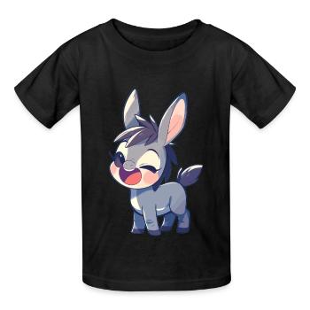 Mules Mule - Kids T-Shirt by Russell - black - Front - AI Model Kid Male (0cm)