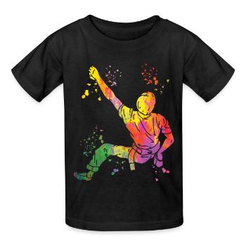 Bloc Colorsplash Bloc de bloc - T-shirts Russell Enfant - noir - Devant - AI Model Kid Male (0cm)