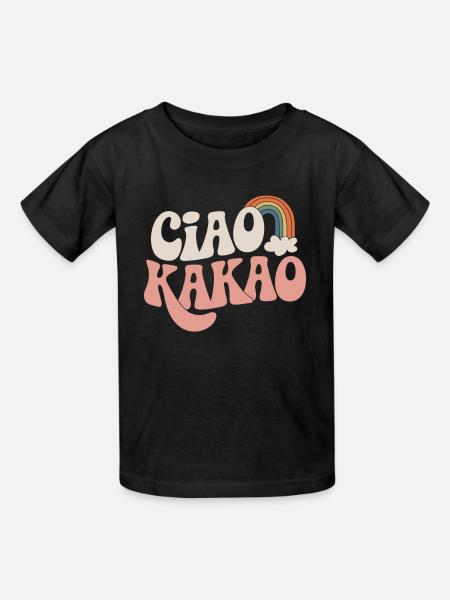 Ciao Kakao - Kinder T-Shirt von Russell - Schwarz