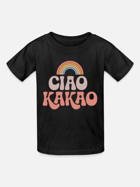 Ciao Kakao - Kinder T-Shirt von Russell - Schwarz